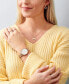 ფოტო #9 პროდუქტის Women's Rainbow Rose Gold-Tone Stainless Steel Bracelet Watch 34mm