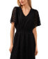 Women's Lace Batwing Sleeve Maxi Dress