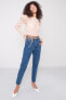 Фото #8 товара Женские джинсы Mom-fit  с высокой посадкой синие Factory Price