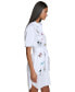 ფოტო #3 პროდუქტის Women's Embroidered Motif Shirtdress