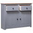 Sideboard KORNEL Panama-Kiefer Grau