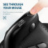 Фото #3 товара DeLUX Seeker Ergonomic Mouse Wireless, Vertical Mouse with OLED Screen and Thumb Wheel, Connect up to 4 Devices, 7200DPI, Programmable, Rechargeable, Mute Click (M618XSD-Black)