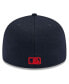 Фото #3 товара Men's Navy Boston Red Sox 2024 Clubhouse Low Profile 59FIFTY Fitted Hat