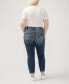 ფოტო #5 პროდუქტის Plus Size Boyfriend Mid Rise Slim Leg Luxe Stretch Jeans