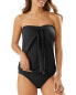 Фото #2 товара Tommy Bahama 273373 Pearl Sarong Bandini Swim Top in Black Size Medium