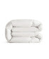 Фото #6 товара Medium Weight 360 Thread Count Super Soft Goose Down and Feather Fiber Comforter with Duvet Tabs, King