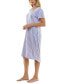 Фото #3 товара Women's Short-Sleeve V-Neck Sleep Dress