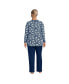 Фото #2 товара Women's Plus Size Cozy 2 Piece Pajama Set - Long Sleeve Top and Pants