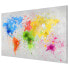 Фото #4 товара Magnettafel Bunte Farbspritzer Weltkarte