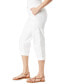 ფოტო #3 პროდუქტის Women's Adjustable-Hem Cargo Capri Pants
