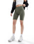 Noisy May legging shorts in khaki