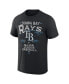 Фото #3 товара Men's Darius Rucker Collection by Black Tampa Bay Rays Beach Splatter T-shirt