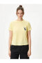 Kadın T-shirt Sarı 4sal10143ık