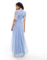 Фото #3 товара Anaya Petite twist tulle maxi dress in soft blue