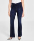 ფოტო #1 პროდუქტის Women's High Rise Asymmetrical Seamed Bootcut Jeans, Created for Macy's