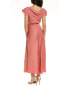Фото #2 товара Ted Baker Cowl Back Midi Dress Women's Pink 1