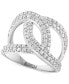 ფოტო #1 პროდუქტის EFFY® Diamond Interlink Ring (1-3/8 ct. t.w.) in 14k White Gold