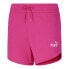 Фото #1 товара Puma Ess Short Ft 3" Womens Pink Casual Athletic Bottoms 67650925