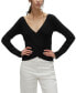 ფოტო #1 პროდუქტის Women's Willow Long-Sleeve V-Neck Knit Top