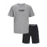 Light Grey Melange / Pack Black Shorts