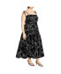 Plus Size Marli Print Maxi Dress Black wild flower, 12 - фото #3