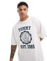 Tommy Jeans oversized crest varsity sports t-shirt in white Ancient Weiß, M - 50 - фото #1