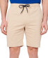 Men's Slim Fit Solid Drawstring Shorts