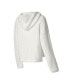 Фото #2 товара Women's White Las Vegas Raiders Fluffy Pullover Sweatshirt Shorts Sleep Set