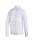 Men's White Nebraska Huskers Sideline AEROREADY Raglan Sleeve Quarter-Zip Jacket