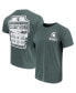 Фото #1 товара Men's Green Michigan State Spartans Comfort Colors Campus Icon T-shirt