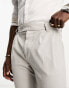 New Look linen look smart trousers in stone