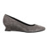 Фото #1 товара VANELi Kadir Wedges Womens Grey Dress Sandals 304698