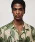 Фото #4 товара Рубашка мужская MANGO с принтом тропиков
