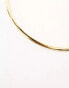 Фото #2 товара ASOS DESIGN Curve 14k gold plated torque choker in minimal design