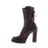 Фото #9 товара A.S.98 Vivienne A53205-302 Womens Burgundy Leather Casual Dress Boots