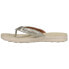 Фото #3 товара Sperry Adriatic TStrap Skip Lace Flip Flops Womens Grey Casual Sandals STS85186