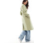 New Look trench coat in light khaki grün, 34 - фото #4