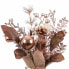 Christmas bauble Copper Plastic Pineapples Plant pot 15 x 15 x 30 cm