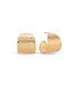 ფოტო #1 პროდუქტის Hammered 18K Gold-Plated Cupped Hoop Earrings