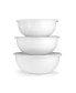 Solid White Enamelware Collection Mixing Bowls, Set of 3