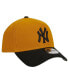 Фото #2 товара Men's Gold/Black New York Yankees Rustic A-Frame 9FORTY Adjustable Hat