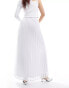 Фото #2 товара 4th & Reckless chiffon pleated maxi skirt in white