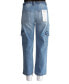 ფოტო #2 პროდუქტის Crave Fame Juniors' Wide-Leg Utility Cargo Jeans