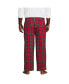 ფოტო #2 პროდუქტის Big & Tall Flannel Pajama Pants