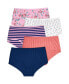 ფოტო #1 პროდუქტის Plus Size Stretch Cotton Brief 5-Pack