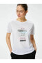 4SAK50401EK Koton Kadın T-shirt BEYAZ