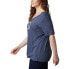 Фото #8 товара Columbia Women's Mount Rose Relaxed Tee Shirt, Nocturnal Heather/CSC Badge, 1X