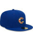 Men's Royal Chicago Cubs 2023 MLB World Tour: London Series Flag Fill 59FIFTY Fitted Hat Синий, 6 7/8 - фото #4