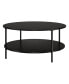 Фото #1 товара Sivil 36" Wide Round Coffee Table with Metal Top