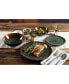 Kyoto Teal 16-piece Double Bowls Dinnerware Set, Service for 4